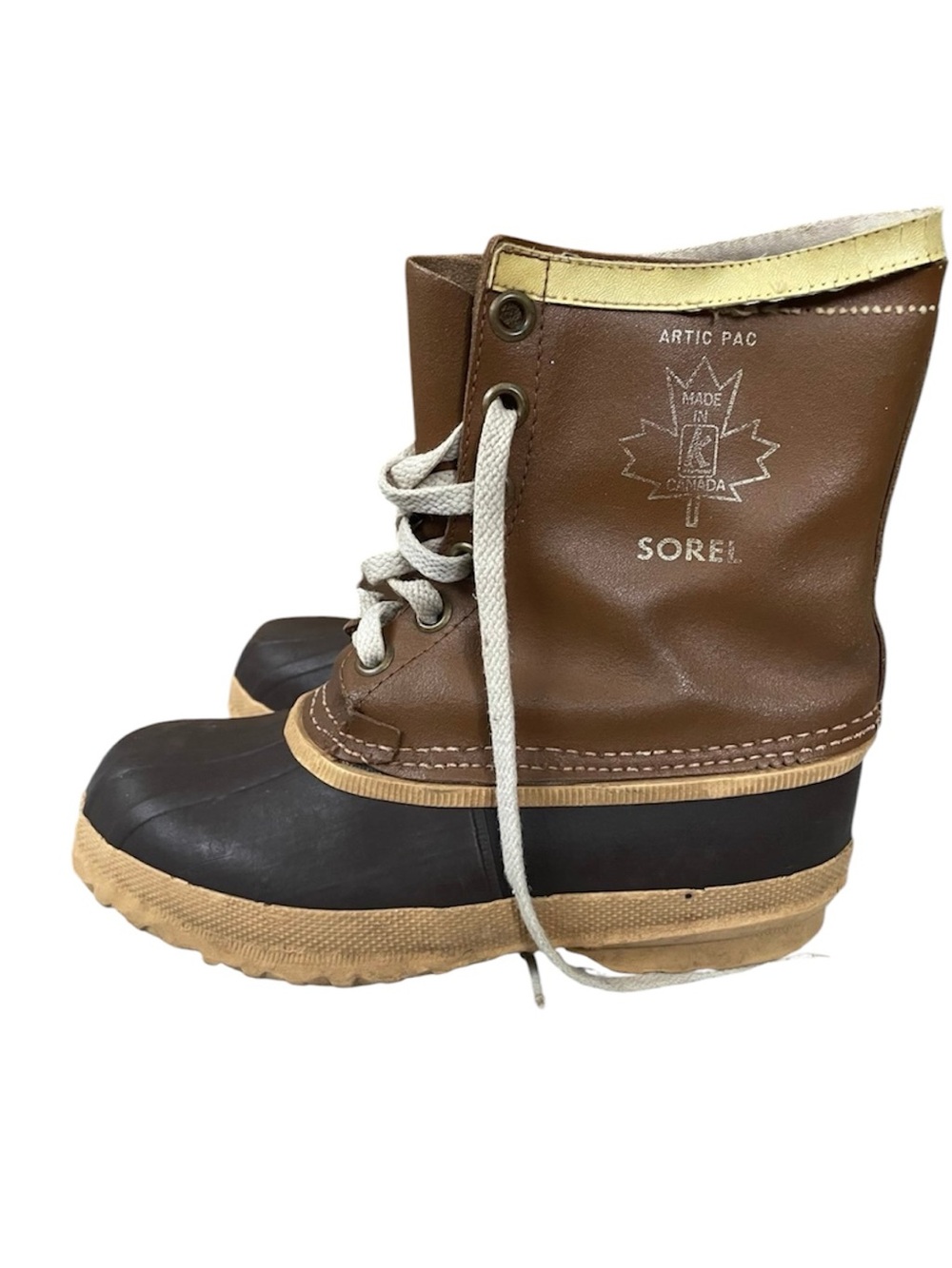 Vintage Sorel Arctic Pac Duck Boots Women Shell Size 8 No Liners Canada Vintage
